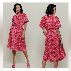 Tucker The Sarah Shirtdress | Frankenthaler in Rose